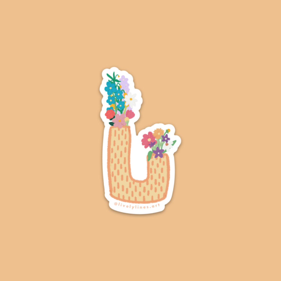 Floral Serenade Sticker