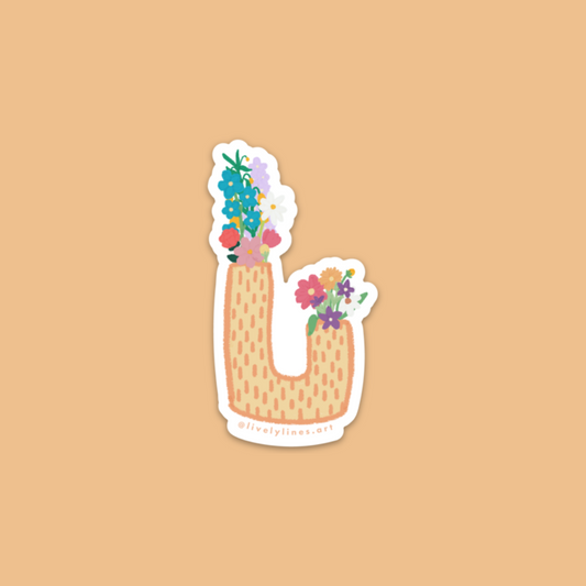 Floral Serenade Sticker