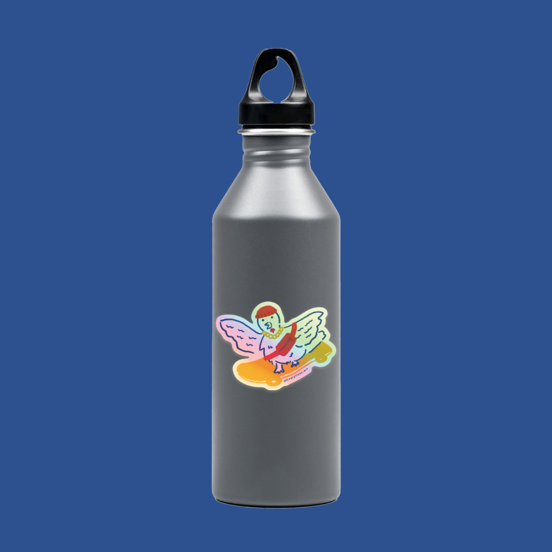 Hype Chicken Holographic Sticker