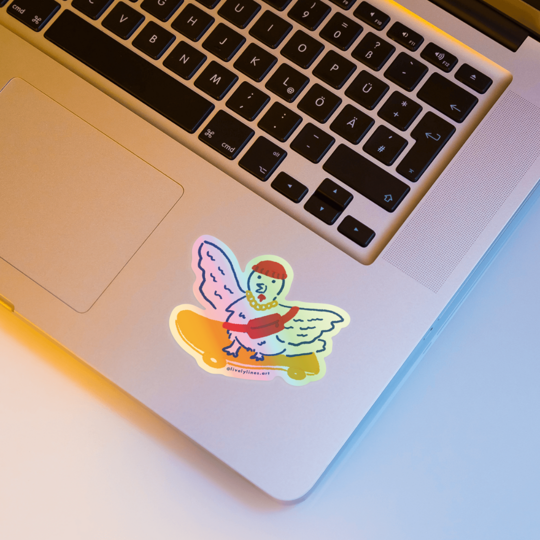 Hype Chicken Holographic Sticker