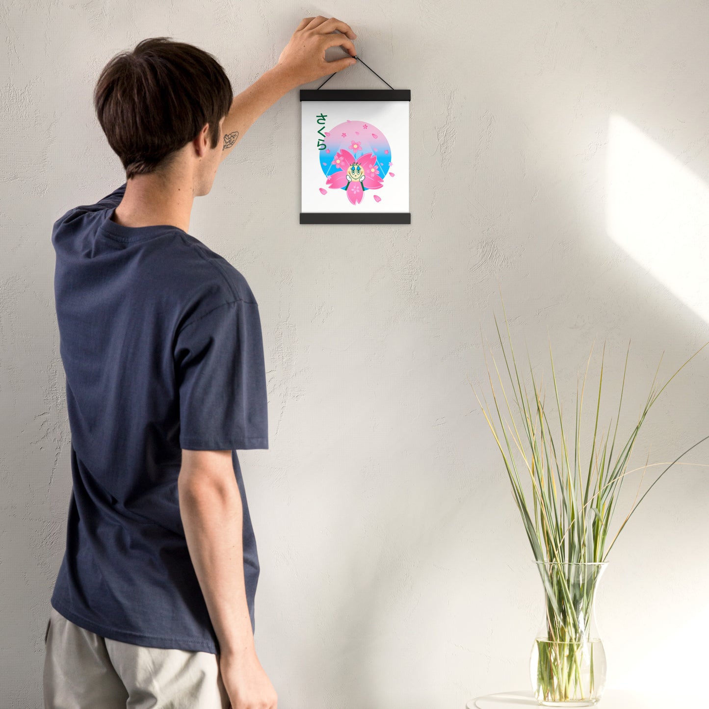 Sakura Poster with hangers