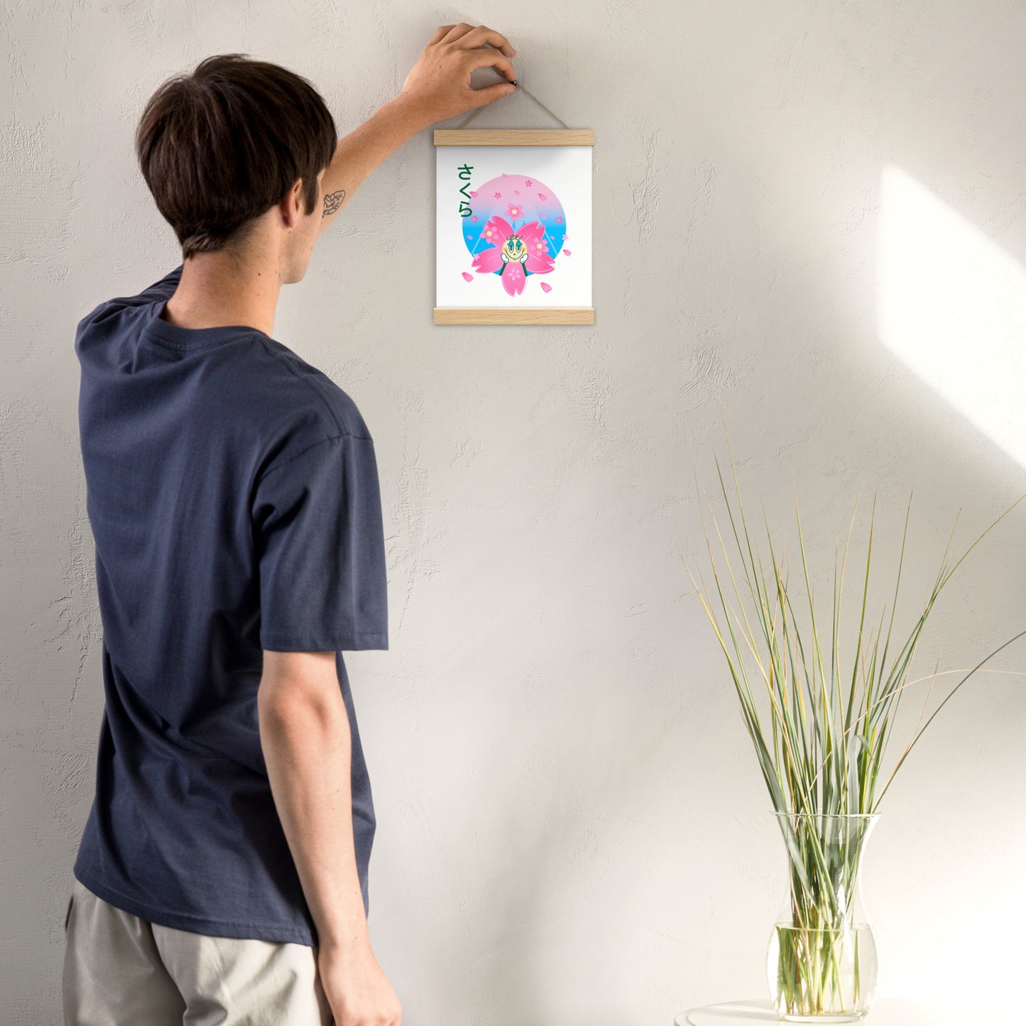 Sakura Poster with hangers