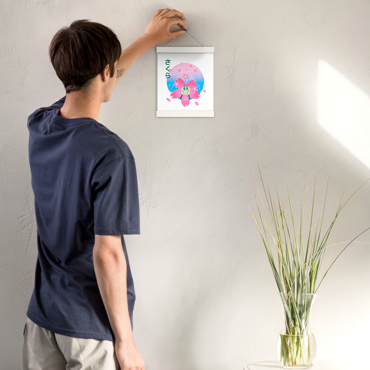Sakura Poster with hangers