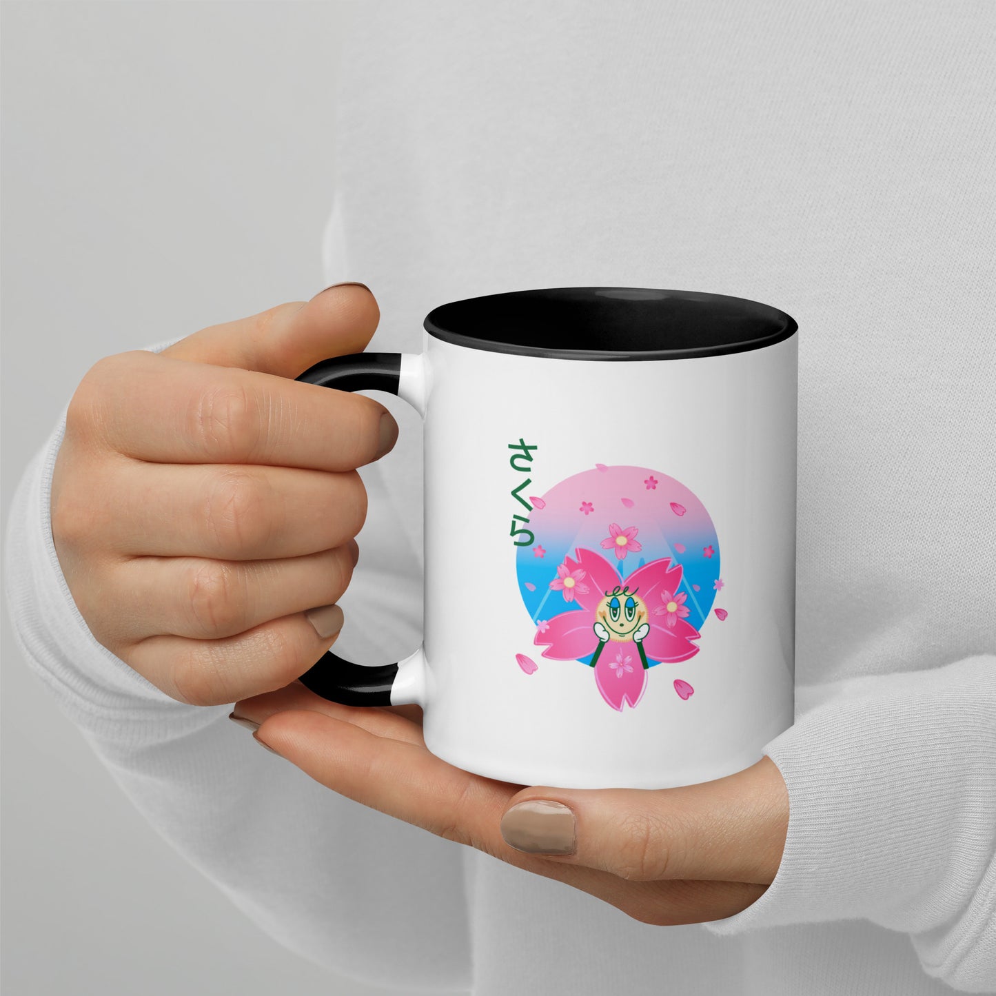 Sakura Mug with Color Inside