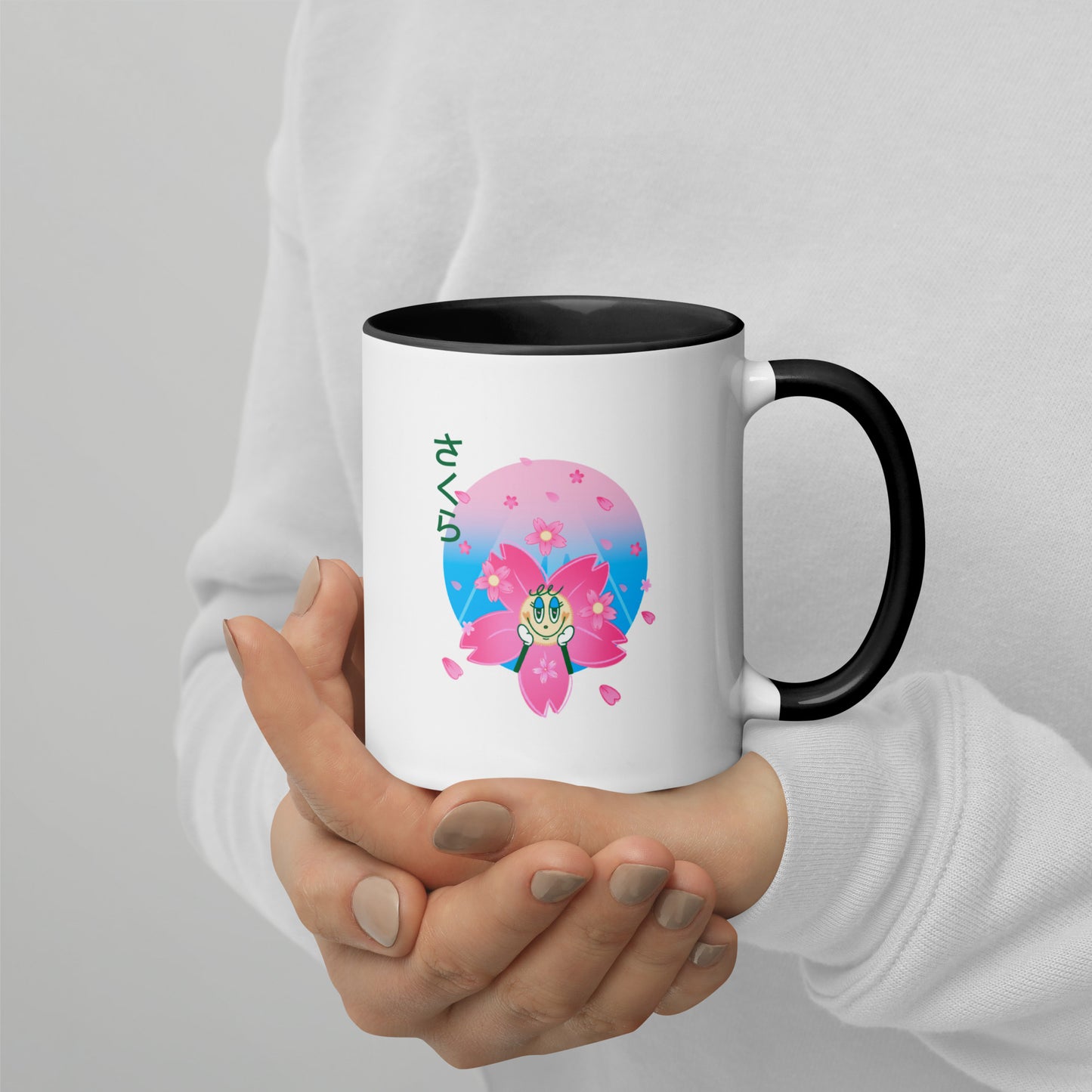 Sakura Mug with Color Inside