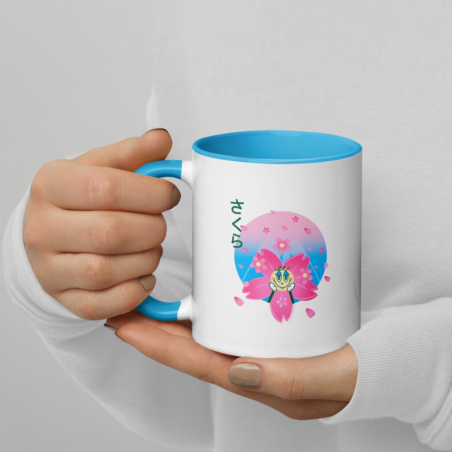 Sakura Mug with Color Inside