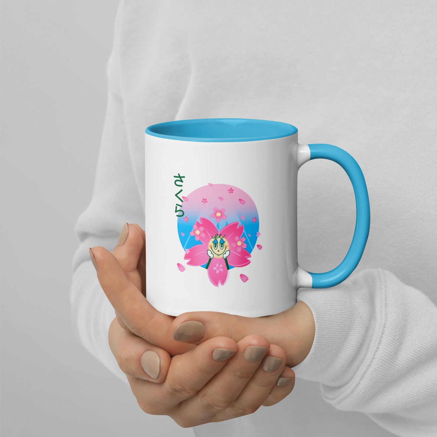 Sakura Mug with Color Inside