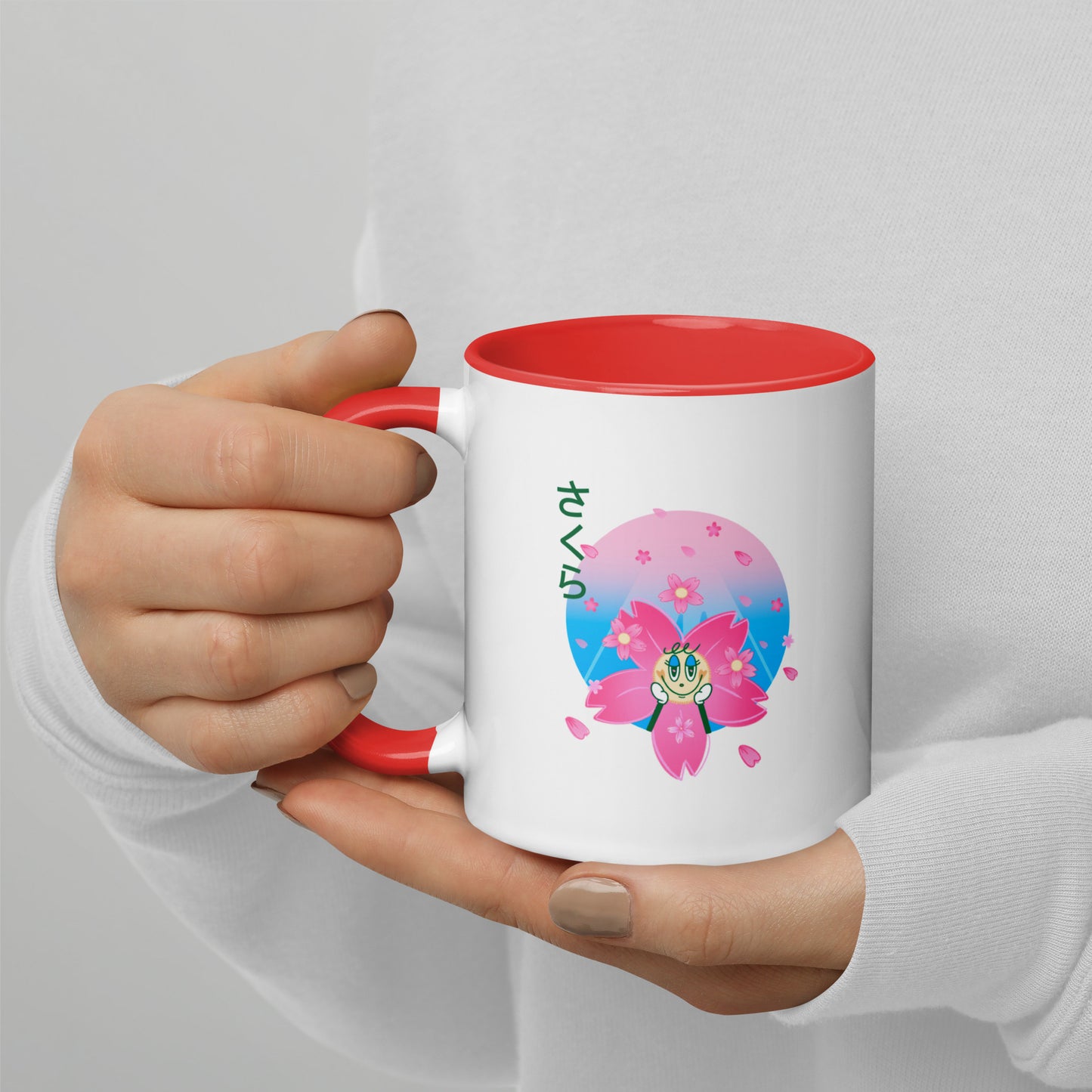 Sakura Mug with Color Inside