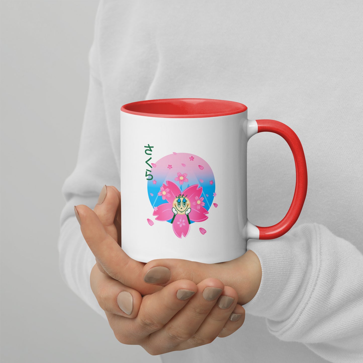 Sakura Mug with Color Inside