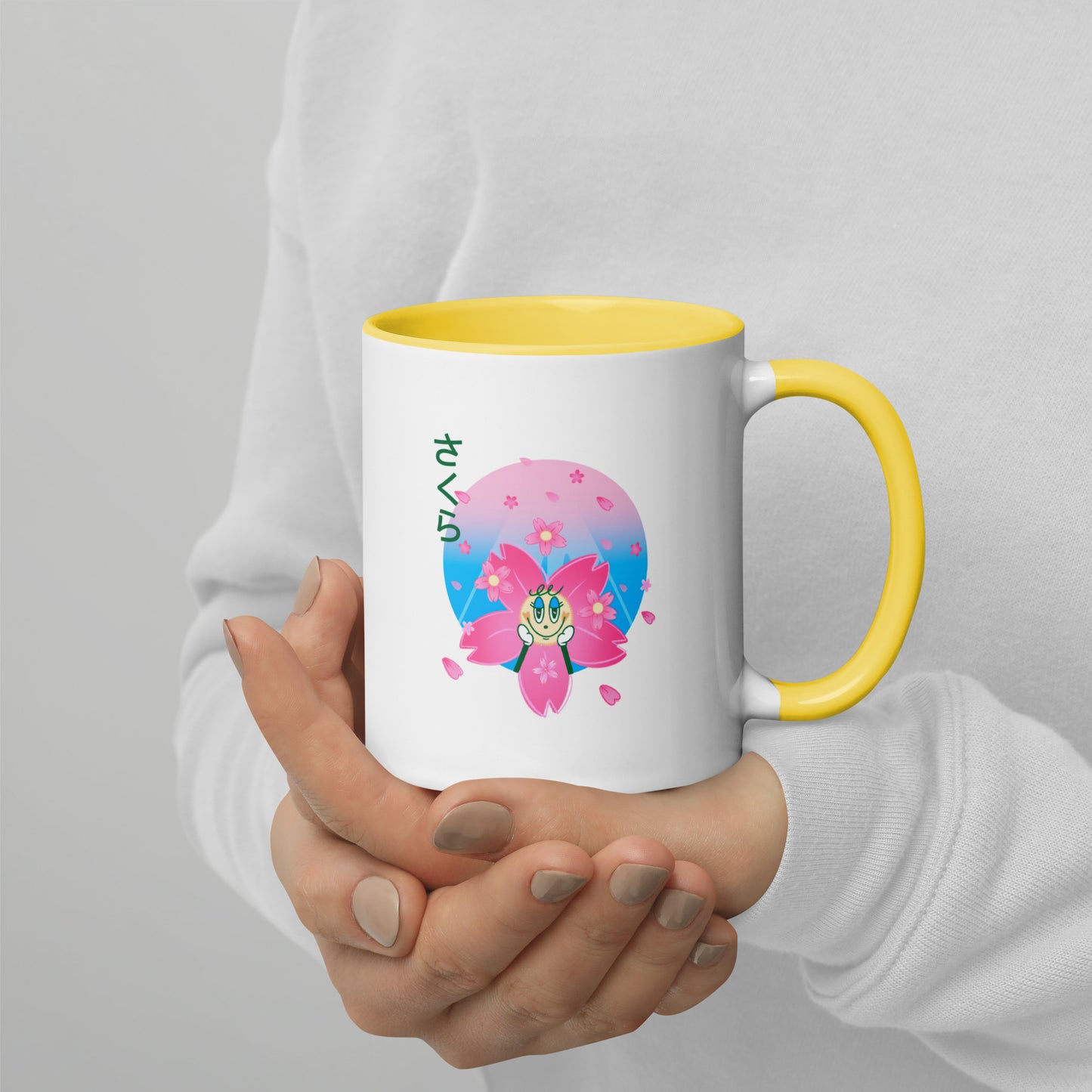 Sakura Mug with Color Inside