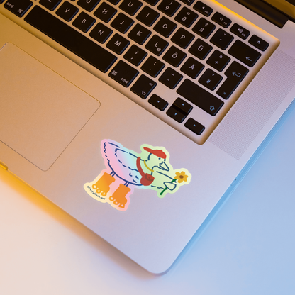 Hype Duck Holographic Sticker