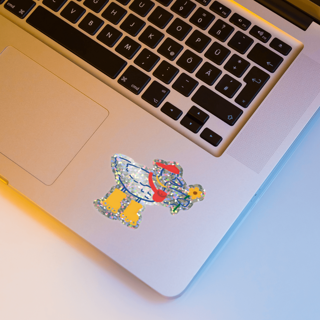 Hype Duck Glitter Sticker